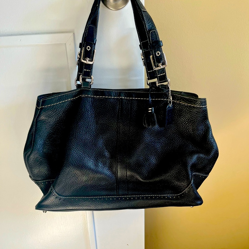 Coach large black tote